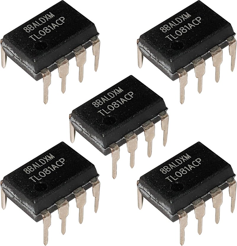 5 Pack TL081 8-Pin J-FET Input Operational Amplifier Linear ICS -